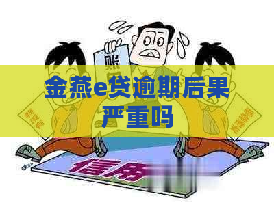 金燕e贷逾期后果严重吗