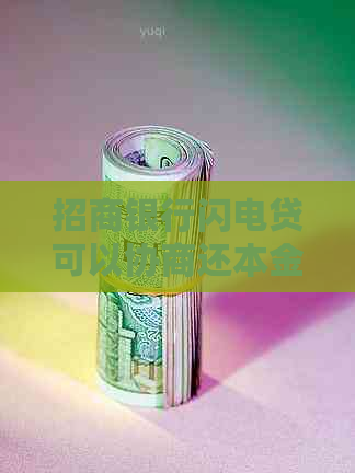 招商银行闪电贷可以协商还本金吗如何操作