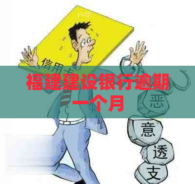 福建建设银行逾期一个月