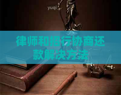 律师和招行协商还款解决方法