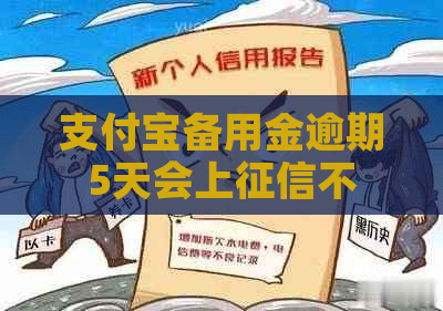 支付宝备用金逾期5天会上不