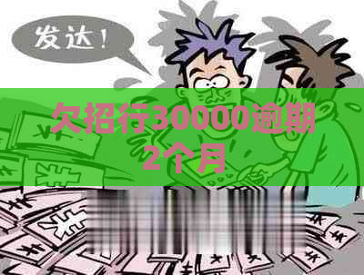 欠招行30000逾期2个月