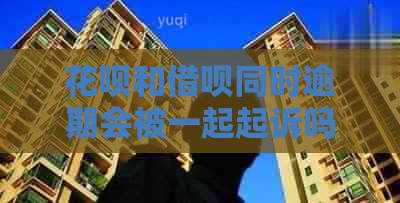 花呗和借呗同时逾期会被一起起诉吗