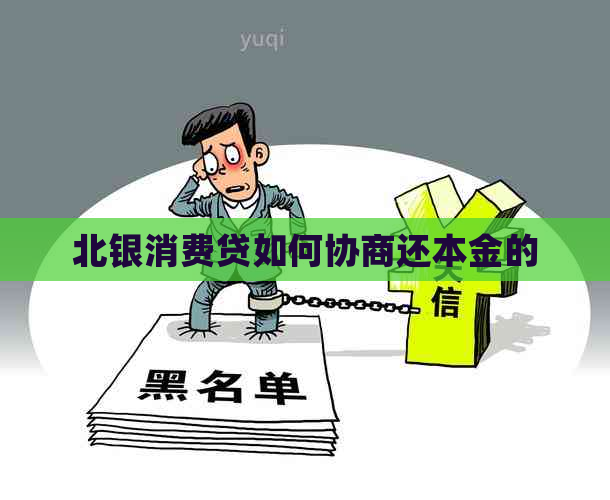 北银消费贷如何协商还本金的