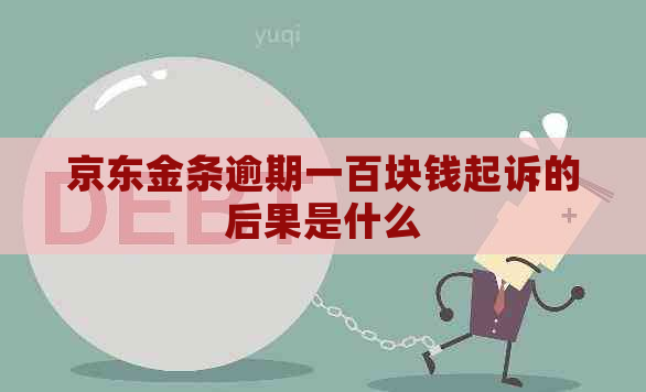 京东金条逾期一百块钱起诉的后果是什么