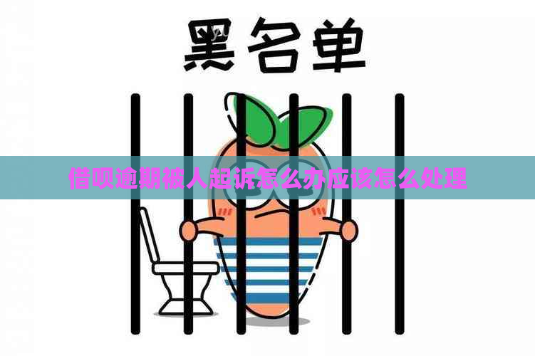 借呗逾期被人起诉怎么办应该怎么处理