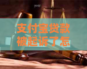 支付宝贷款被起诉了怎么办