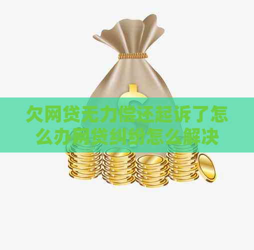 欠网贷无力偿还起诉了怎么办网贷纠纷怎么解决