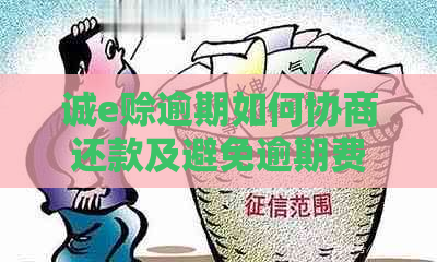 诚e赊逾期如何协商还款及避免逾期费用