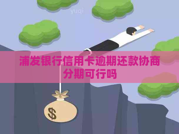 浦发银行信用卡逾期还款协商分期可行吗