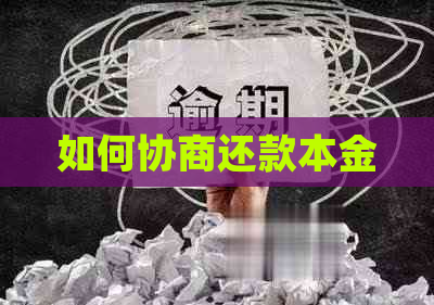 如何协商还款本金