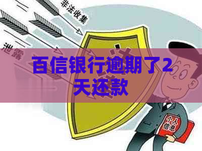 百信银行逾期了2天还款