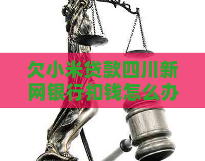 欠小米贷款四川新网银行扣钱怎么办