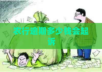 农行逾期多少钱会起诉