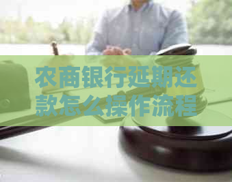 农商银行延期还款怎么操作流程详解