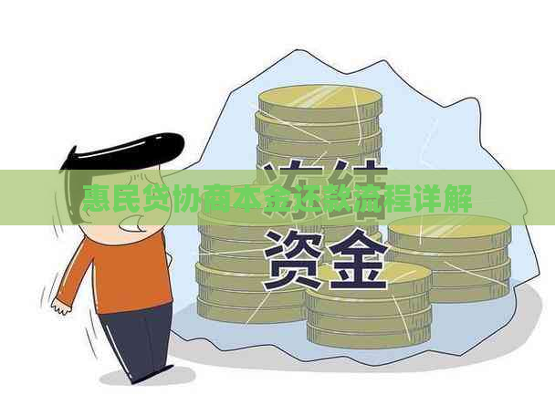 惠民贷协商本金还款流程详解