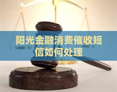 阳光金融消费短信如何处理