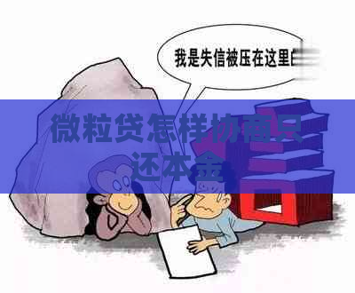 微粒贷怎样协商只还本金