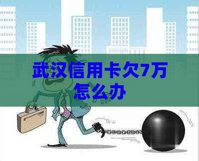 武汉信用卡欠7万怎么办