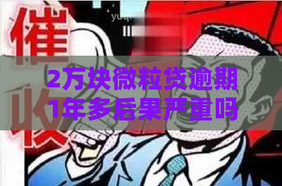 2万块微粒贷逾期1年多后果严重吗