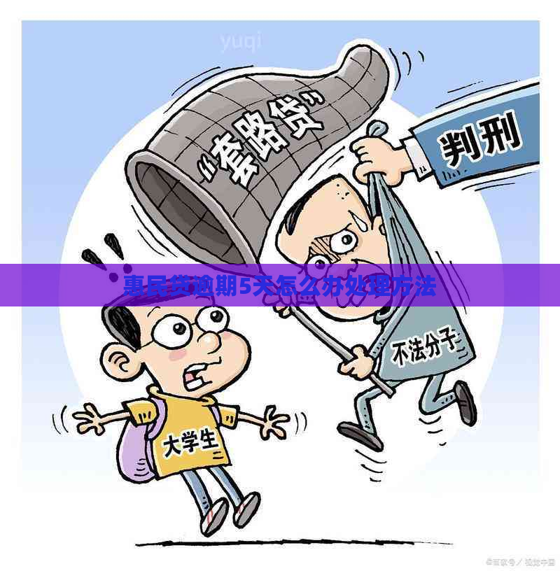 惠民贷逾期5天怎么办处理方法