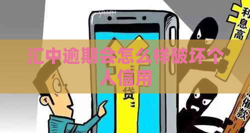 汇中逾期会怎么样破坏个人信用