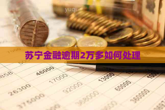 苏宁金融逾期2万多如何处理