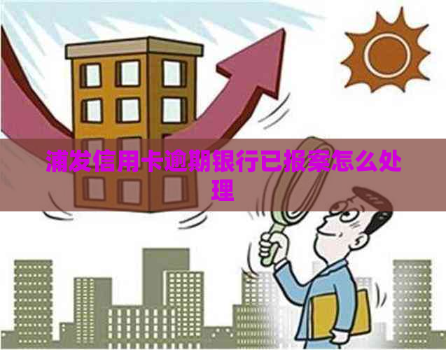 浦发信用卡逾期银行已报案怎么处理