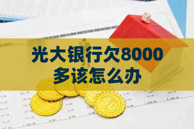 光大银行欠8000多该怎么办