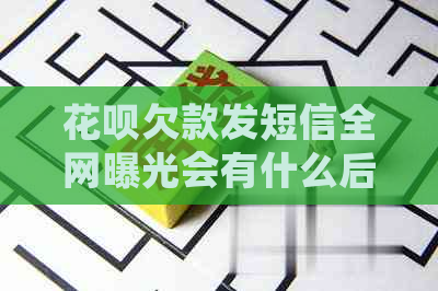 花呗欠款发短信全网曝光会有什么后果