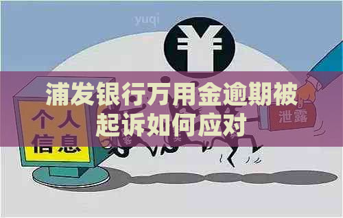 浦发银行万用金逾期被起诉如何应对