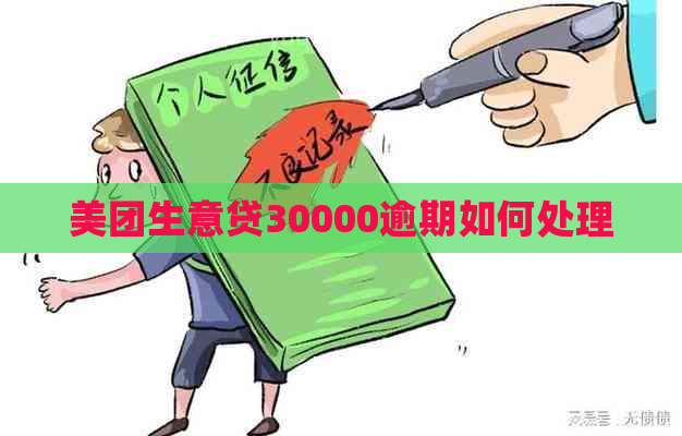 美团生意贷30000逾期如何处理