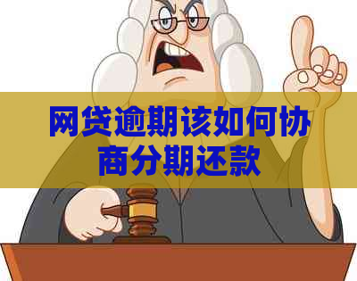 网贷逾期该如何协商分期还款