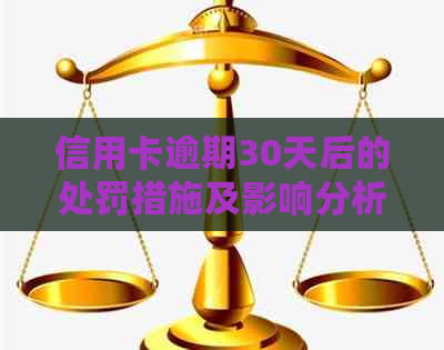 信用卡逾期30天后的处罚措施及影响分析