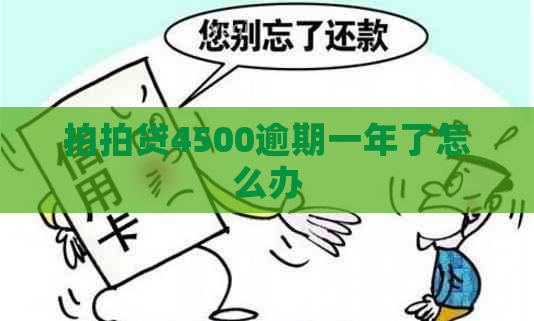 4500逾期一年了怎么办