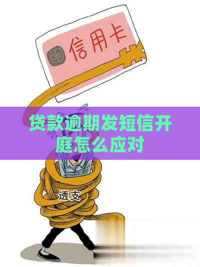 贷款逾期发短信开庭怎么应对