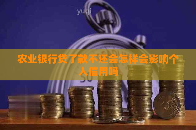 农业银行贷了款不还会怎样会影响个人信用吗