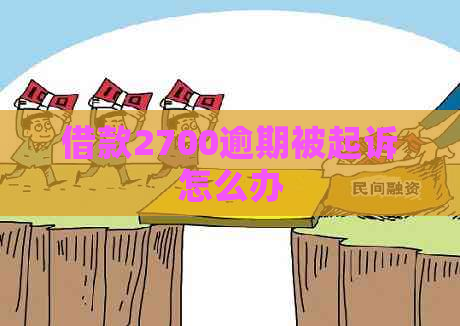 借款2700逾期被起诉怎么办