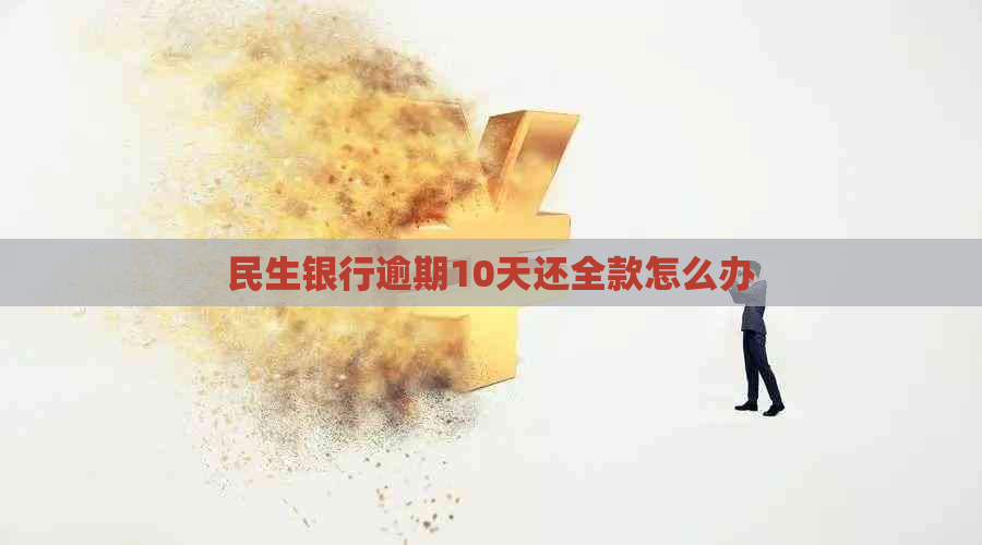 民生银行逾期10天还全款怎么办