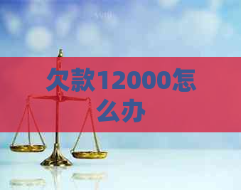 欠款12000怎么办