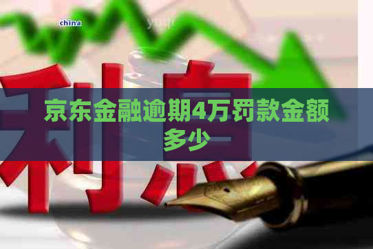 京东金融逾期4万罚款金额多少