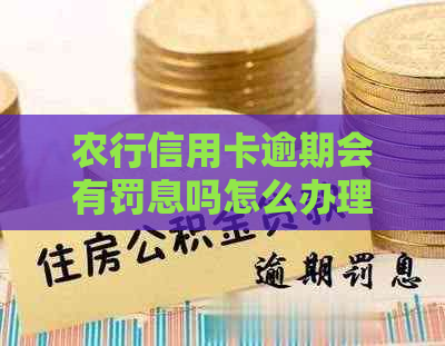 农行信用卡逾期会有罚息吗怎么办理罚息处理