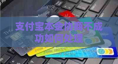 支付宝本金协商不成功如何处理