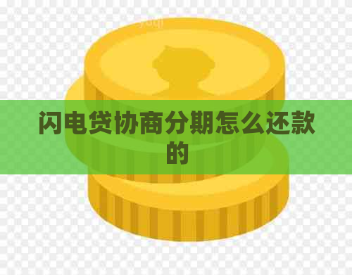 闪电贷协商分期怎么还款的