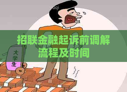 招联金融起诉前调解流程及时间