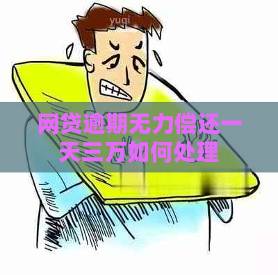 网贷逾期无力偿还一天三万如何处理