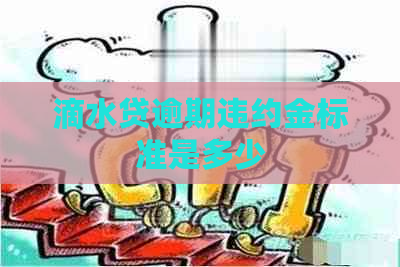 滴水贷逾期违约金标准是多少