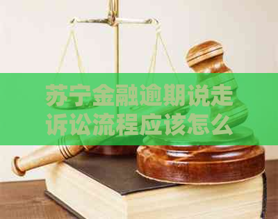 苏宁金融逾期说走诉讼流程应该怎么走