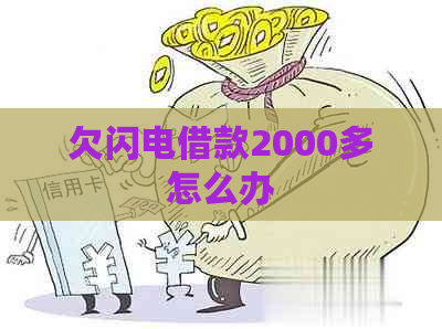 欠闪电借款2000多怎么办