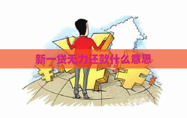 新一贷无力还款什么意思